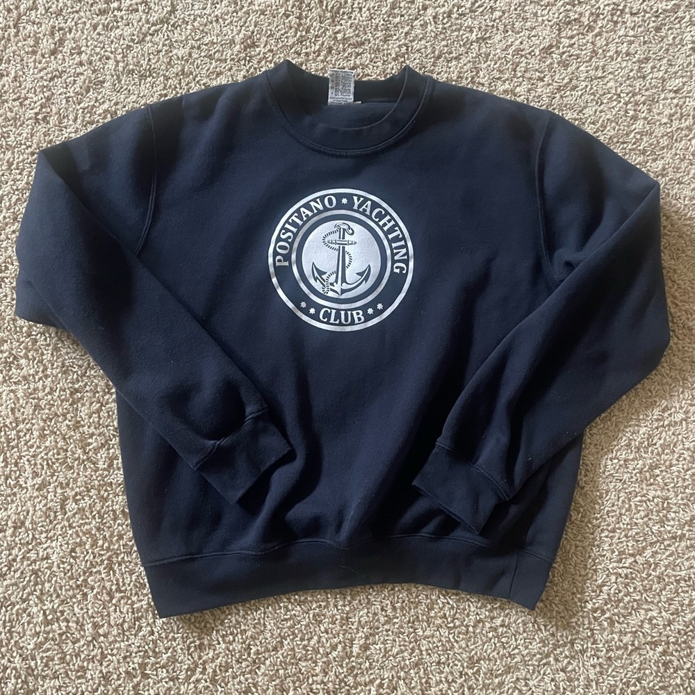 Youth Black crewneck - lemon collection